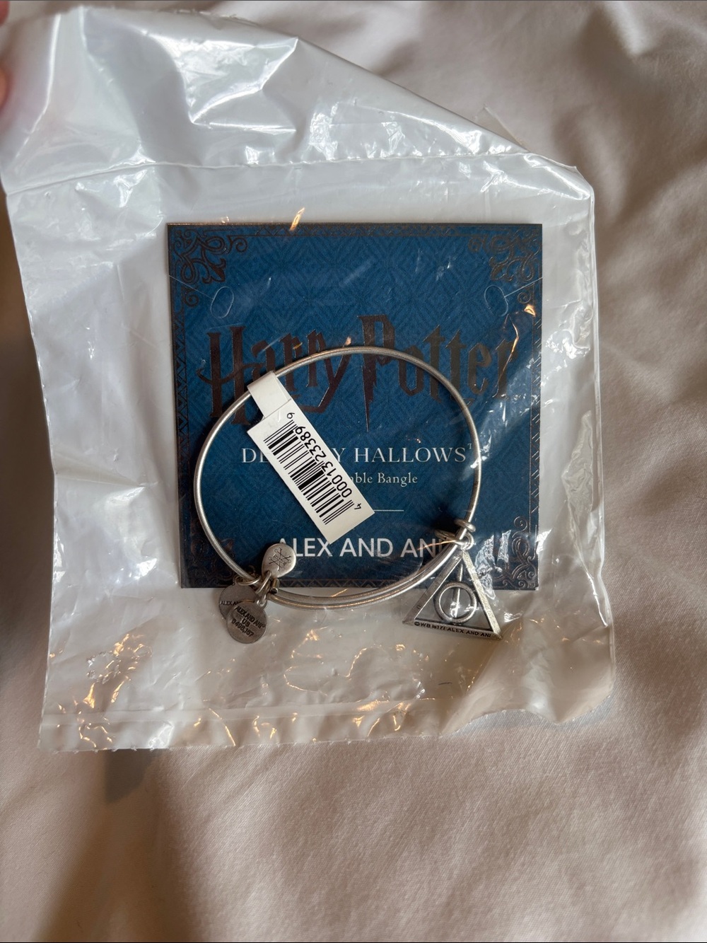 Alex and Ani Silver Harry Potter Deathly Hallows Charm Bangle